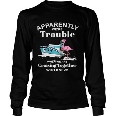 Flamingo apparently were trouble when we are cruising together who knew longsleeve tee