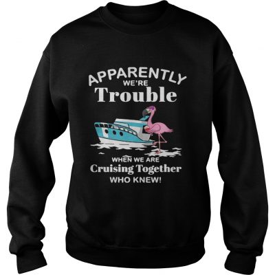 Flamingo apparently were trouble when we are cruising together who knew sweatshirt