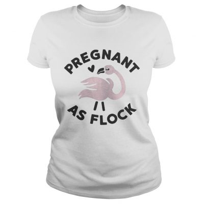 Flamingo pregnant as flock ladies tee