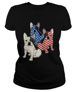 French Bulldog Flag ladies tee