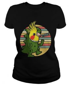 Funny Parrot Costume TRex Vintage ladies tee