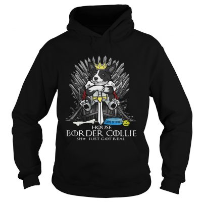 Game of Bones House Border Collie shit just got real Game of Thrones hoodie