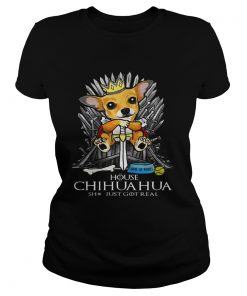 Game of Bones House Chihuahua shit just got real Game of Thrones ladies tee