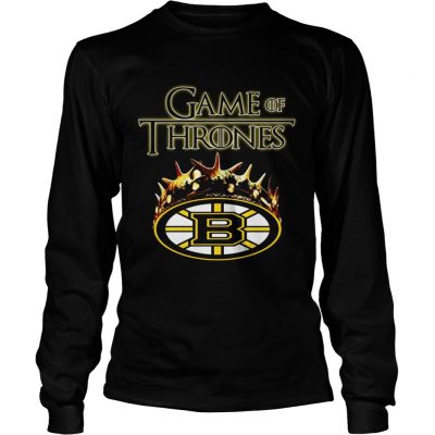 Game of Thrones Crown Boston Bruins longsleeve tee