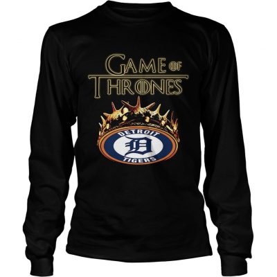 Game of Thrones Detroit Tigers mashup longsleeve tee