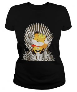 Game of Thrones Fox King Iron throne ladies tee