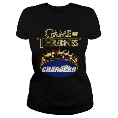 Game of Thrones Los Angeles Chargers mashup ladies tee