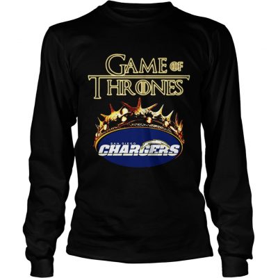 Game of Thrones Los Angeles Chargers mashup longsleeve tee