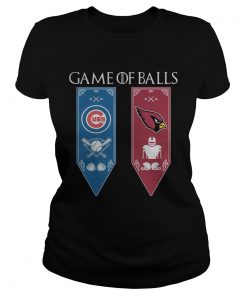 Game of Thrones game of balls Chicago Cubs and Arizona Cardinals ladies tee