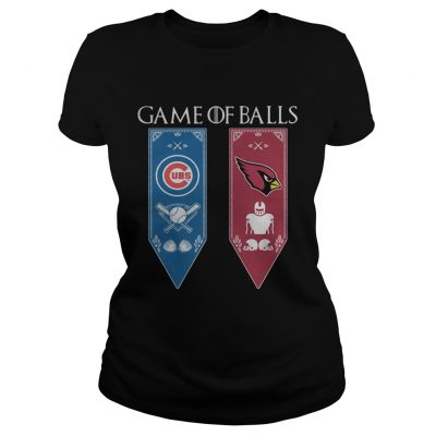 Game of Thrones game of balls Chicago Cubs and Arizona Cardinals ladies tee