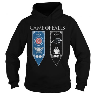 Game of Thrones game of balls Chicago Cubs and Carolina Panthers hoodie