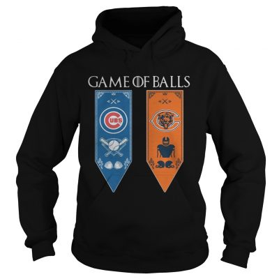 Game of Thrones game of balls Chicago Cubs and Chicago Bears hoodie