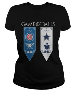 Game of Thrones game of balls Chicago Cubs and Dallas Cowboys ladies tee