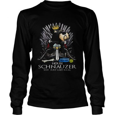 Game of bones house schnauzer shit just got real longsleeve tee