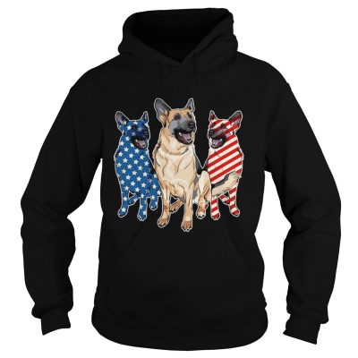 German Shepherd Flag hoodie