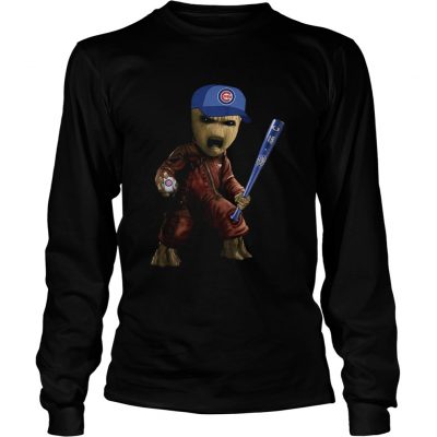 Groot I Am Chicago Cubs longsleeve tee