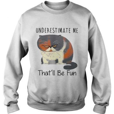 Grumpy Cat Underestimate me thatll be fun sweatshirt