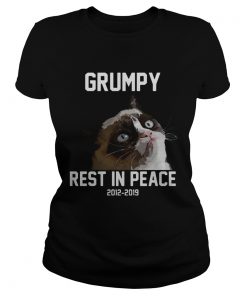 Grumpy cat rest in peace 2012 2019 ladies tee