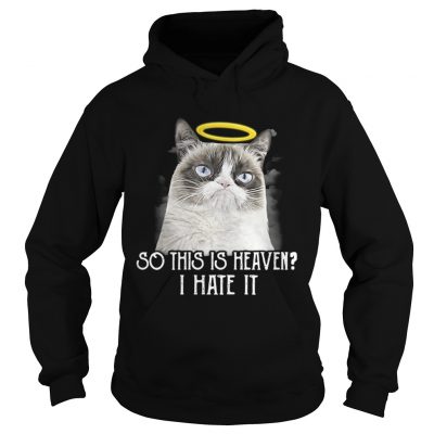 Grumpy cat so this is heaven I hate it hoodie