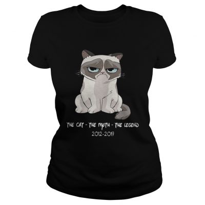 Grumpy the cat the moth the legend 2012 2019 ladies tee