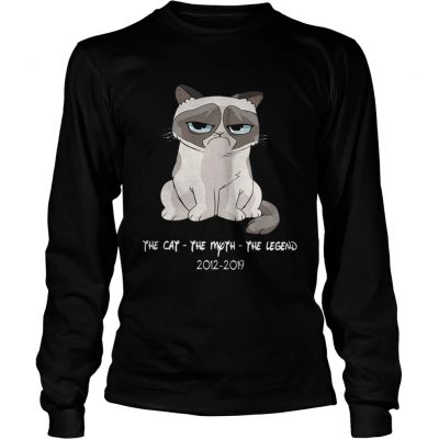 Grumpy the cat the moth the legend 2012 2019 longsleeve tee