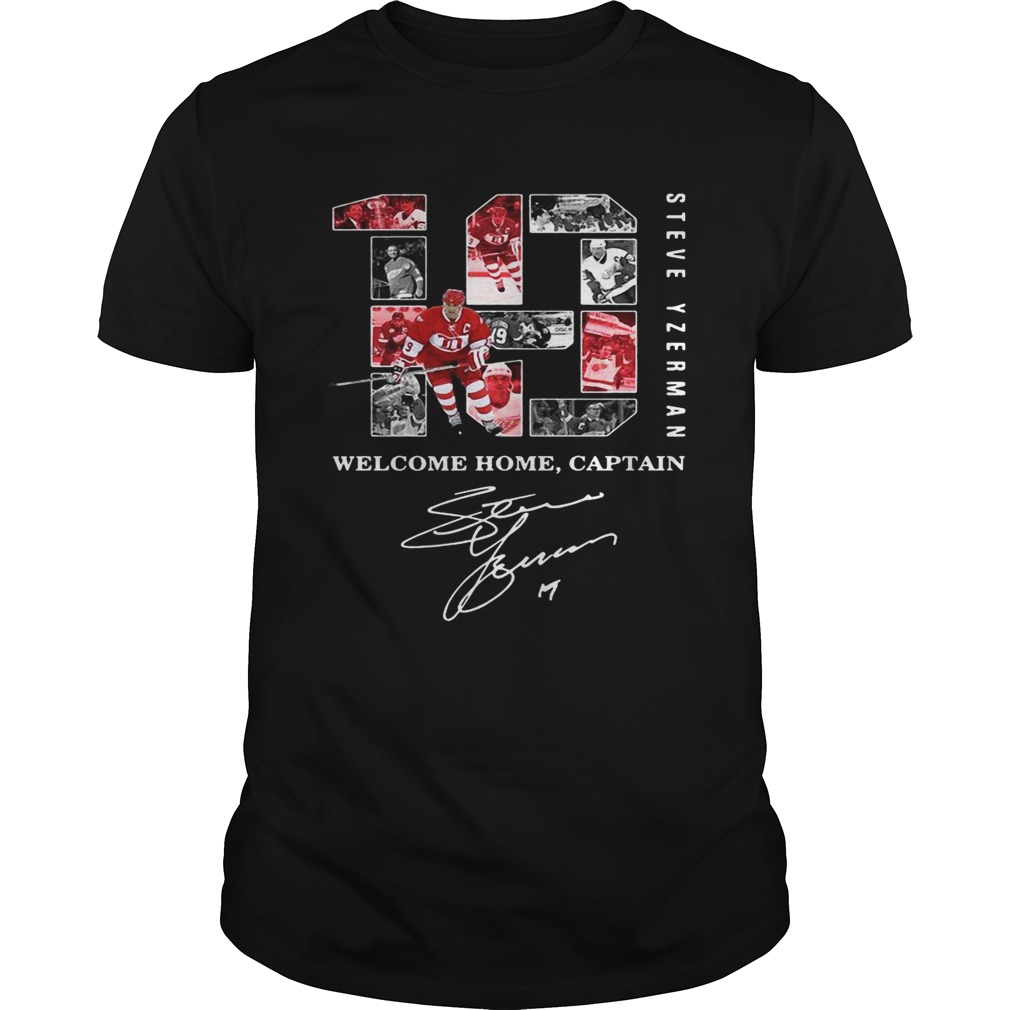 18 steve yzerman welcome home captain shirt