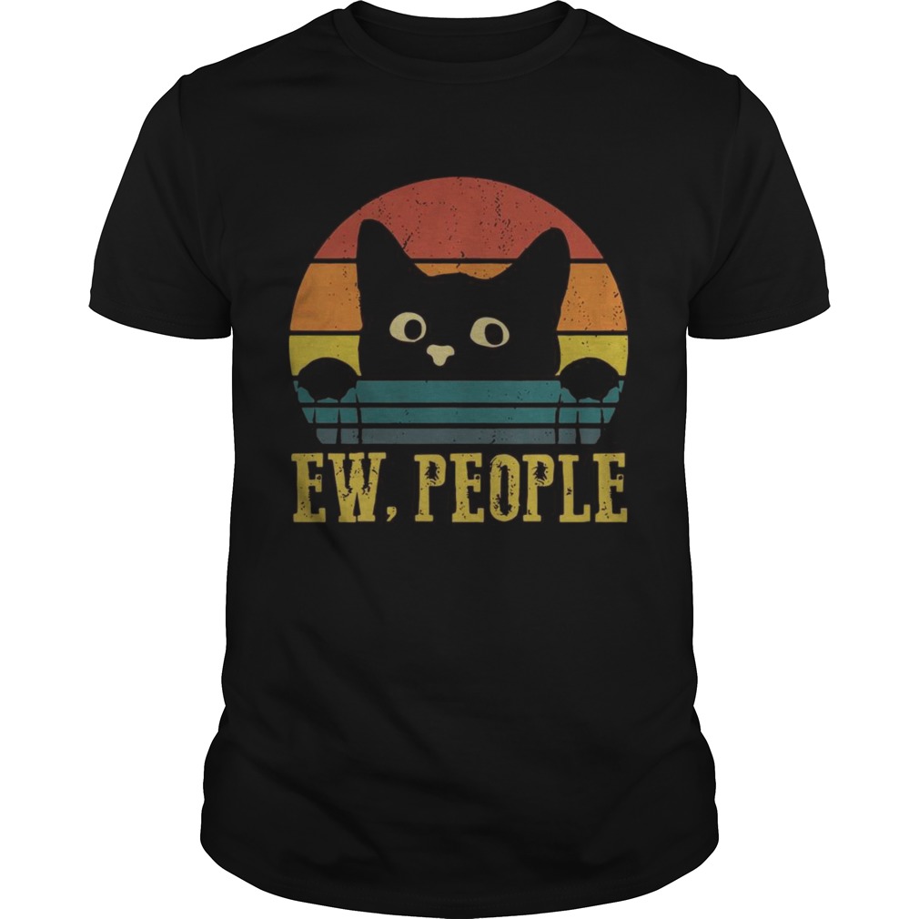 Cat ew people vintage sunset tshirts