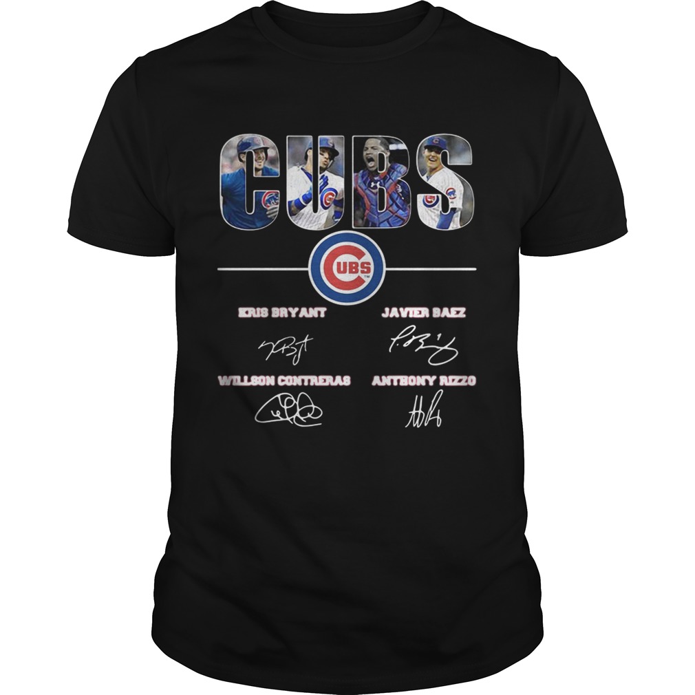 Chicago Cubs Kris Bryant Javier Baez Willson Contreras Anthony Rizzo shirt