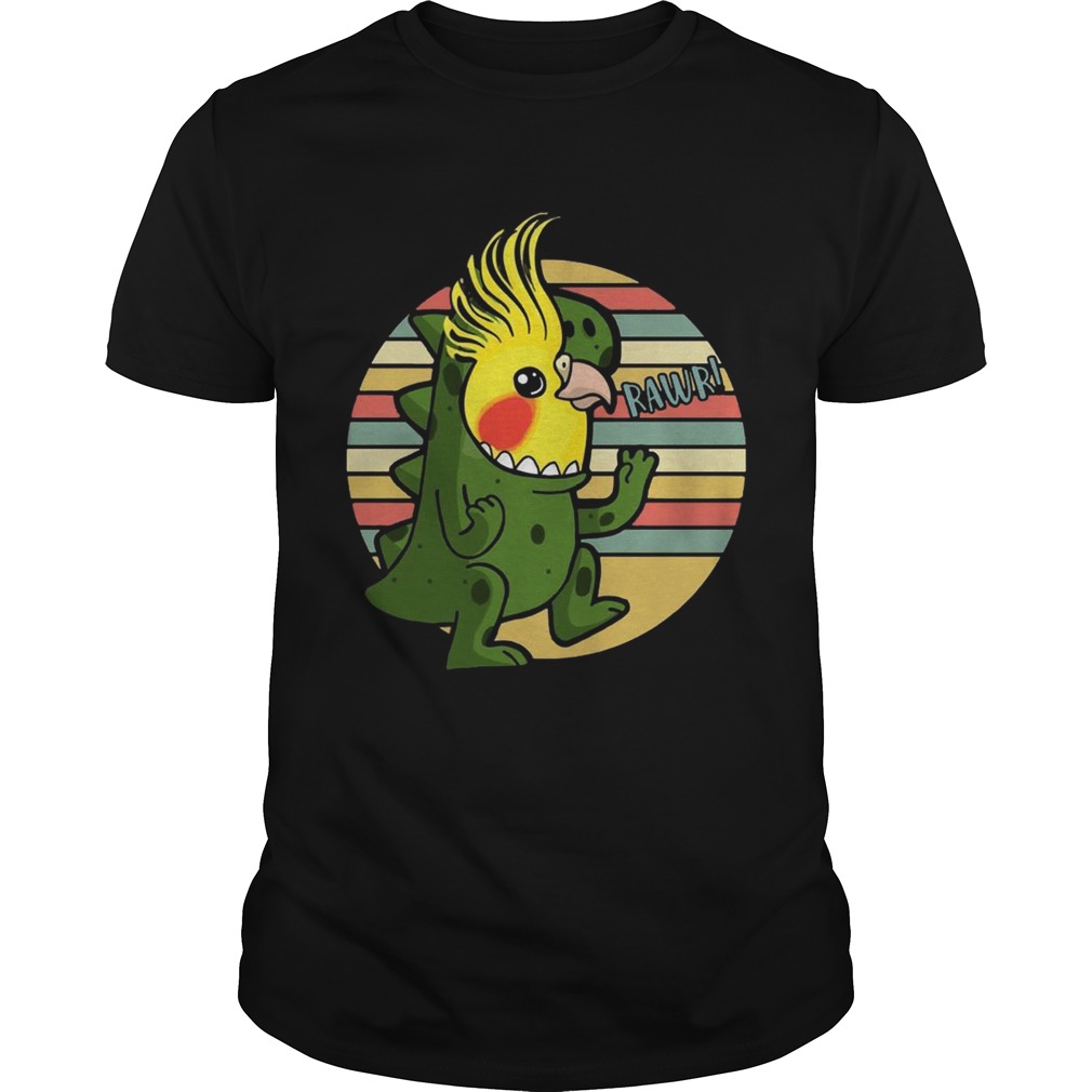 Funny Parrot Costume T-Rex Vintage T-shirt