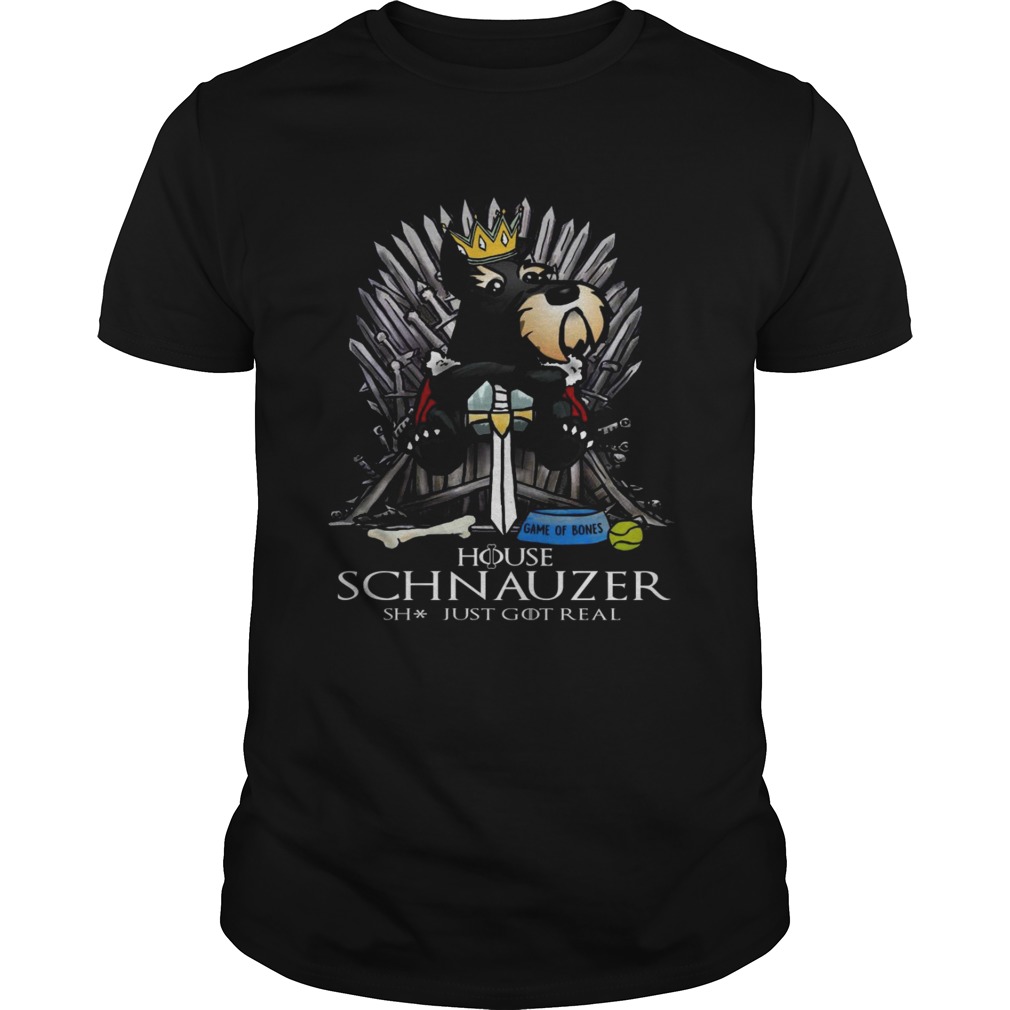 Game of bones house schnauzer shit just got real shirt