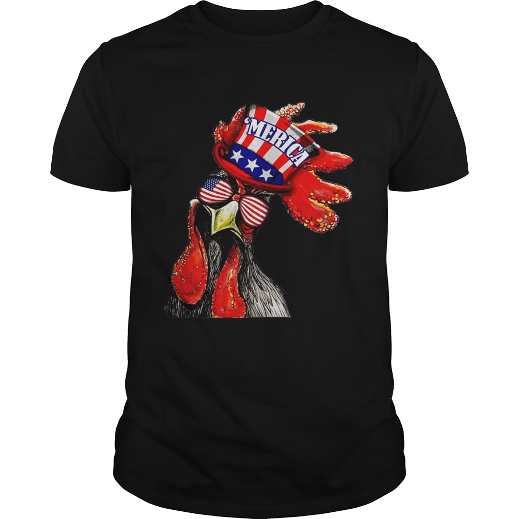 Merica chicken 4th of july shirt