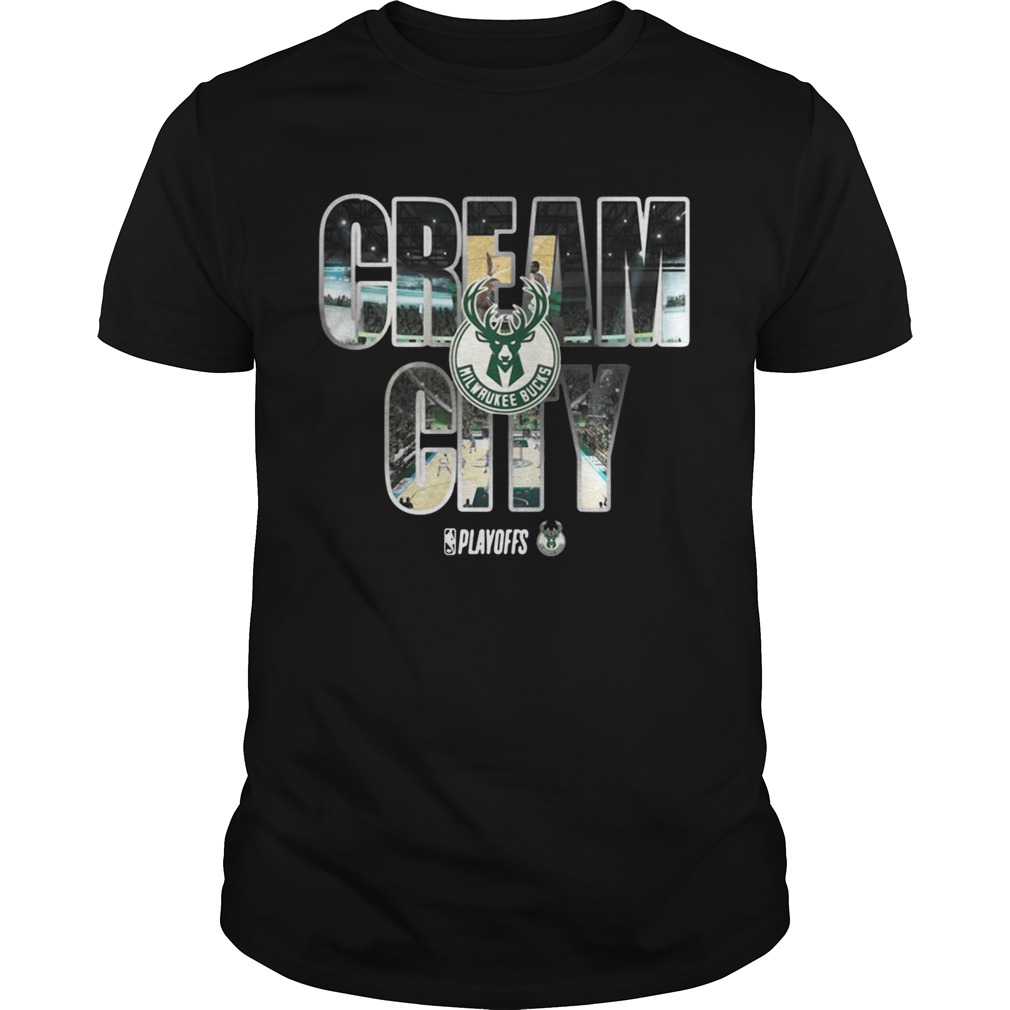 Milwaukee Bucks 2019 NBA playoffs cream city shirt