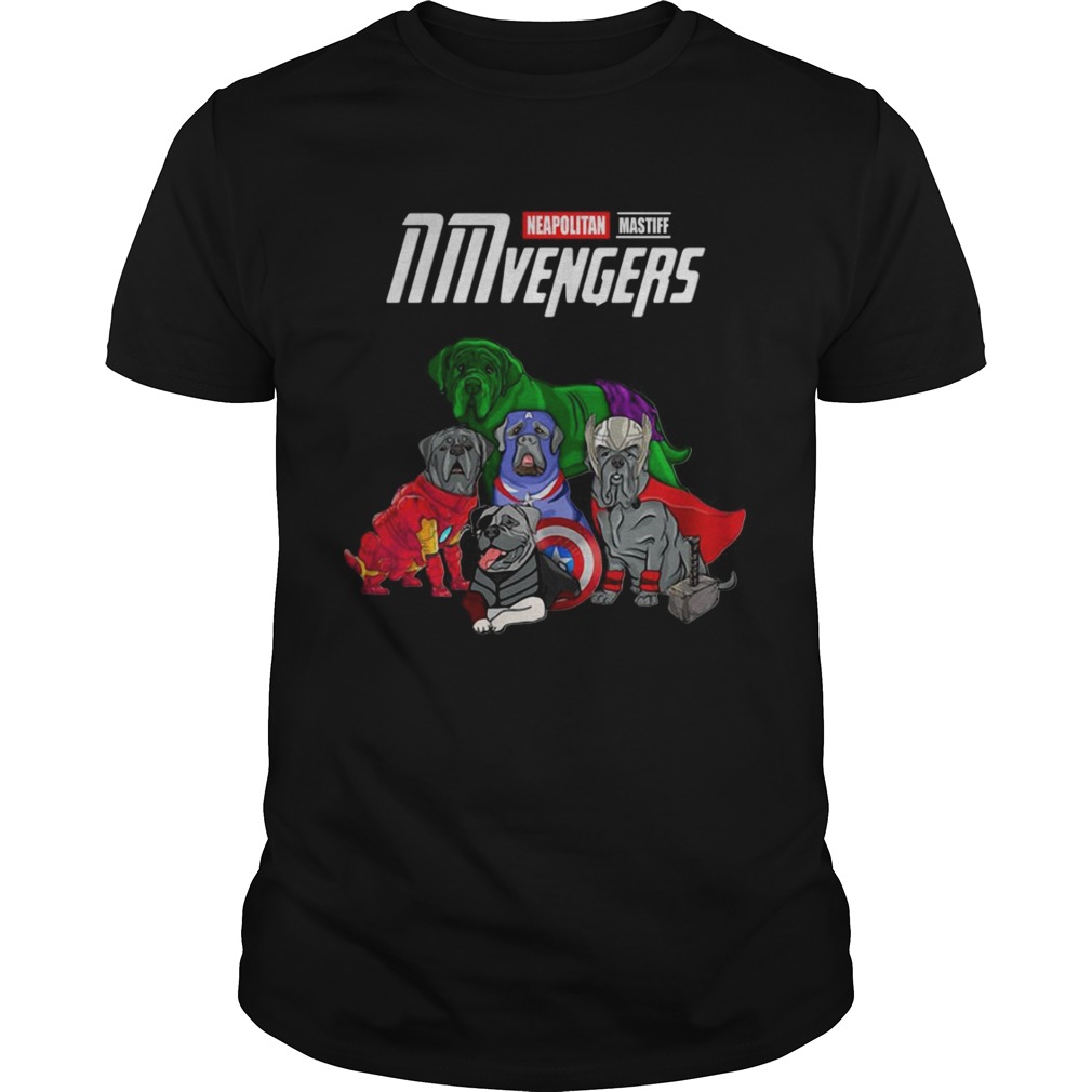 Neapolitan Mastiff Avengers NMvengers Marvel Endgame tshirts