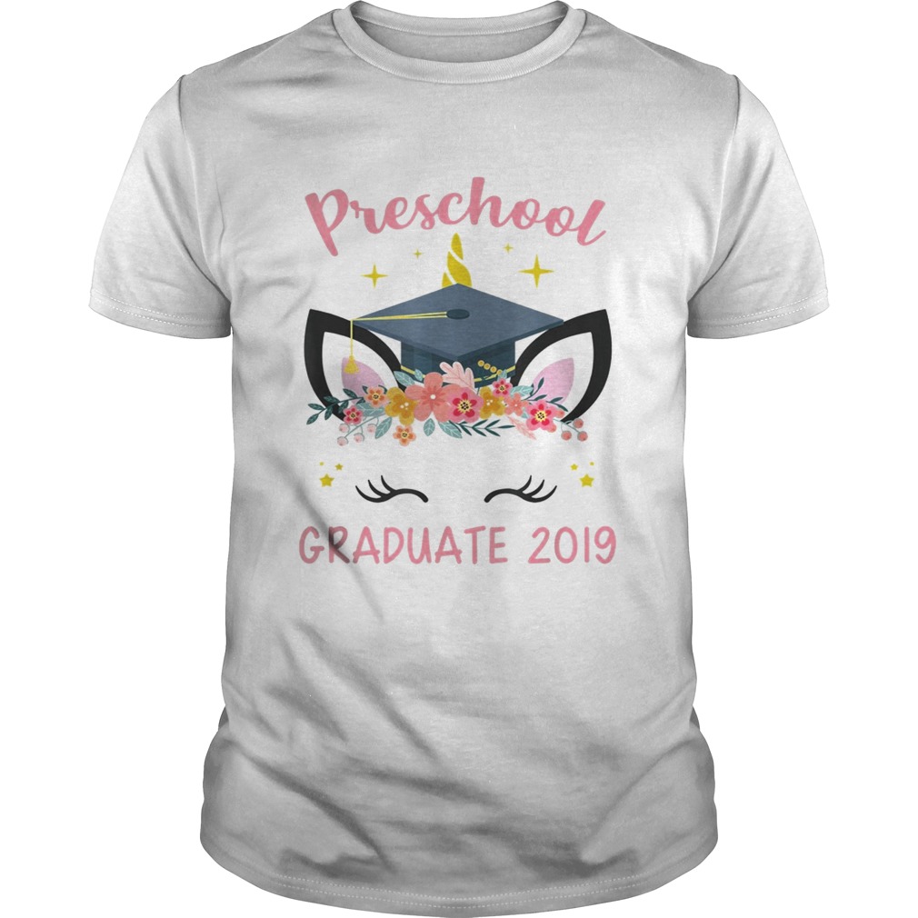 Preschool Graduate 2019 Unicorn Face shirt