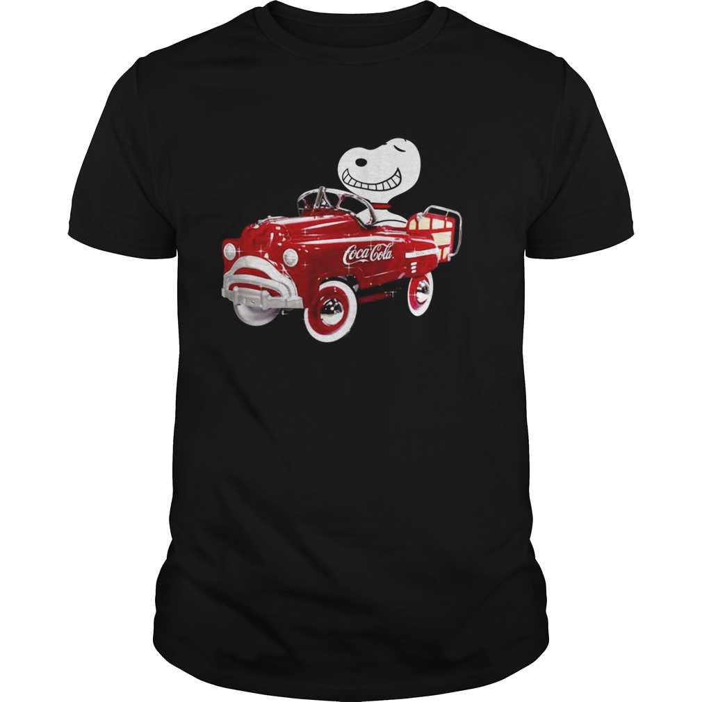 Snoopy driving coca cola car shirt