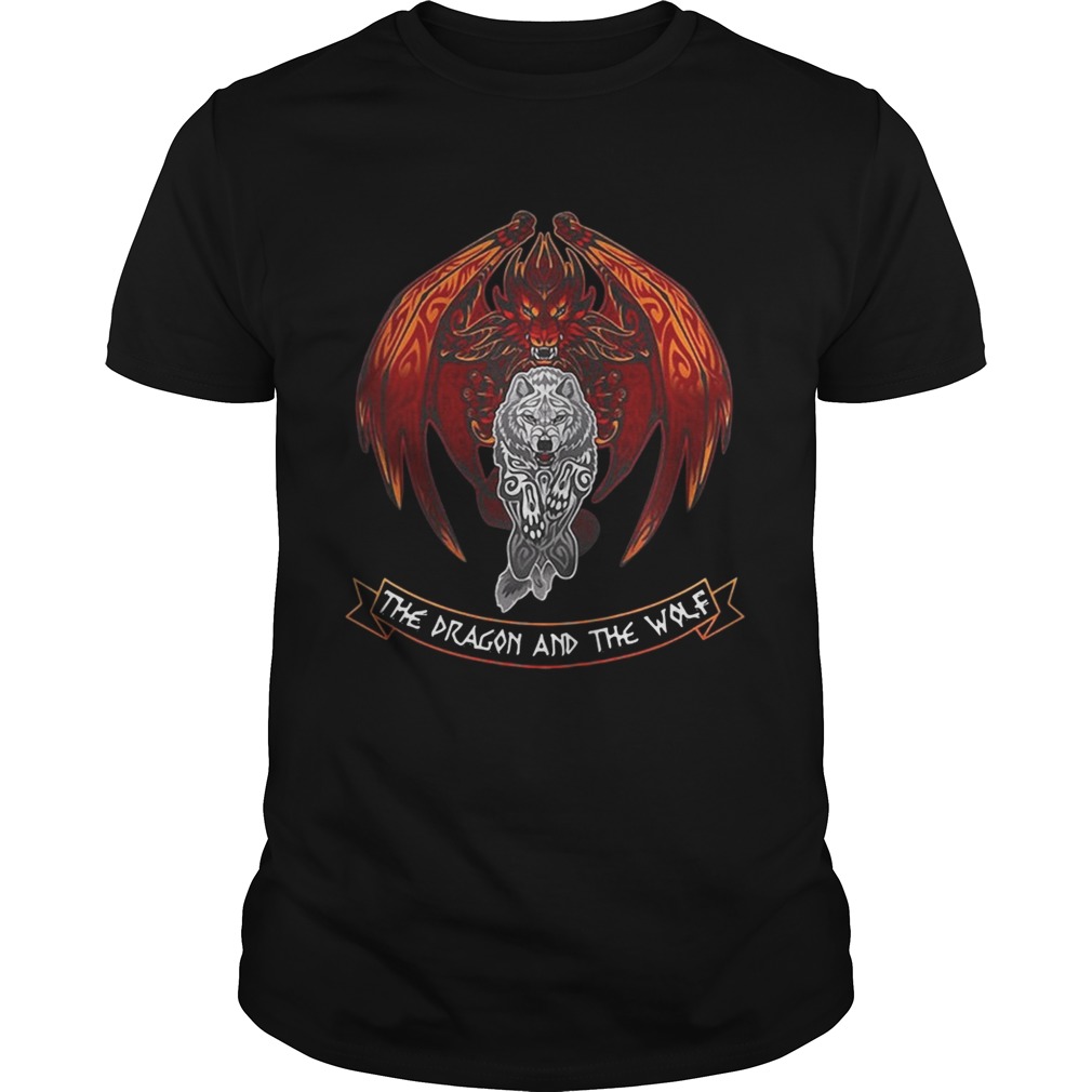 The dragon and the wolf Game of Thrones tshirt