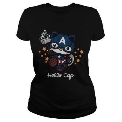 Hello Kitty Captain America ladies tee