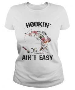 Hooking aint easy fishing world ladies tee