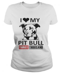 I love my Pit Bull three thousand Marvel Studios ladies tee