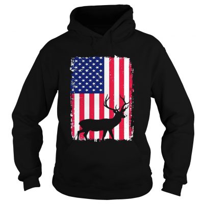 Independence Day Hunting American Flag hoodie