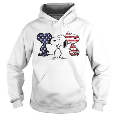 Independence day 4th of July Snoopy beauty America flag hoodie