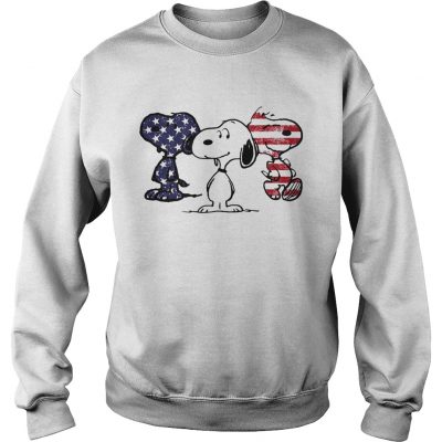 Independence day 4th of July Snoopy beauty America flag sweatshirt