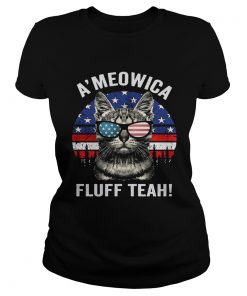 Meowica fluff yeah ladies tee