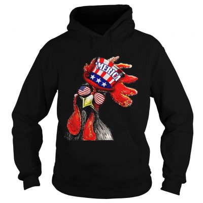 Merica chicken 4th of july hoodie