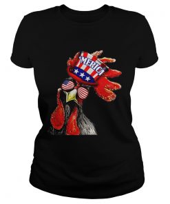 Merica chicken 4th of july ladies tee