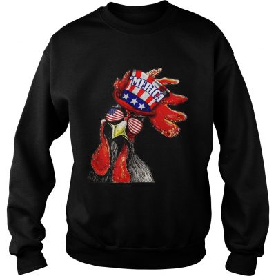 Merica chicken 4th of july sweatshirt