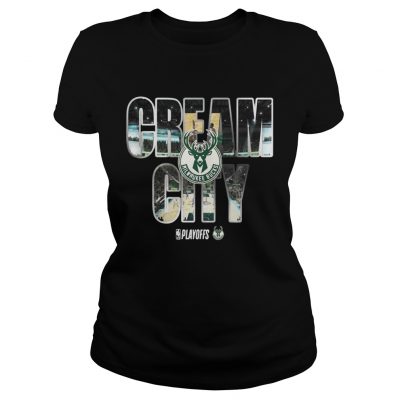 Milwaukee Bucks 2019 NBA playoffs cream city ladies tee