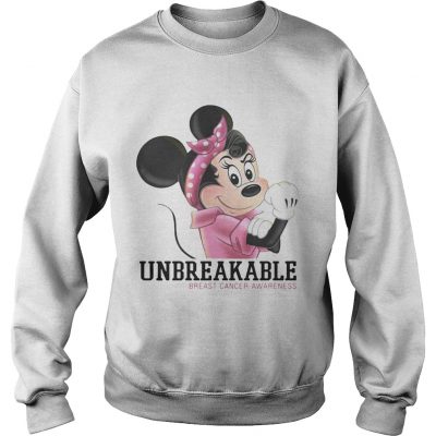 Minnie Mouse unbreakable breast cancer awareness sweatshirt