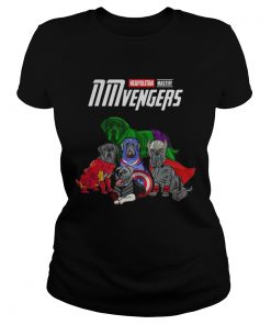 Neapolitan Mastiff Avengers NMvengers Marvel Endgame ladies tee