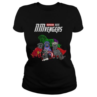 Neapolitan Mastiff Avengers NMvengers Marvel Endgame ladies tee